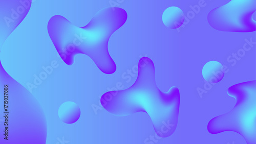 Beautiful liquid background with blue light digital effect corporate concept background design