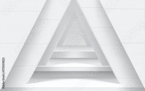 Abstract triangular geometric pattern with layered structure