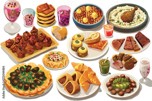 Ramadan Feast background mubarak isolated