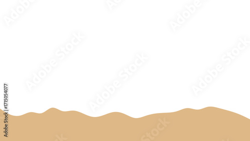 Clean, abstract background with wavy beige forms resembling sand dunes and ample white copy space, ideal for design, nature, or tranquil concepts.