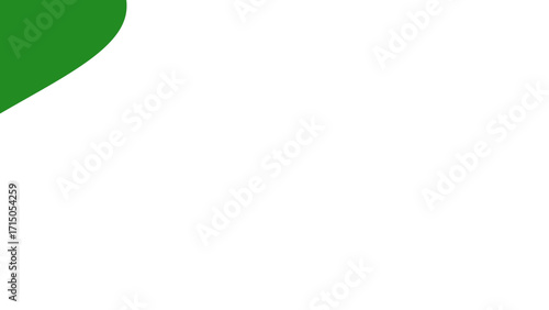 Clean, modern abstract background featuring a vibrant green curved shape on a crisp white surface, ideal for design, presentations, or minimalist concepts.