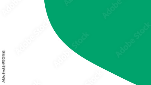 Free Download Minimalist graphic background featuring a vibrant green curve against a clean white space, ideal for modern design, branding, or abstract concepts. - GFXLoad