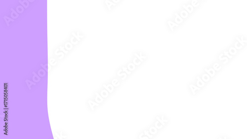 Minimalist design featuring a soft lavender curved border against a pure white background, suitable for banners, presentations, or digital layouts.