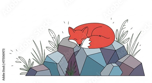 Fox on Rocks