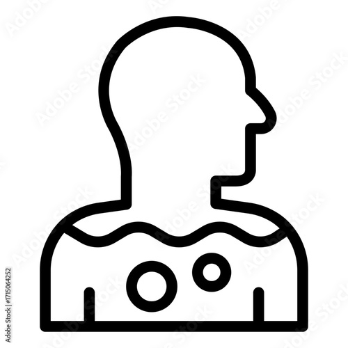 hydration outline icon used in fitness and medical