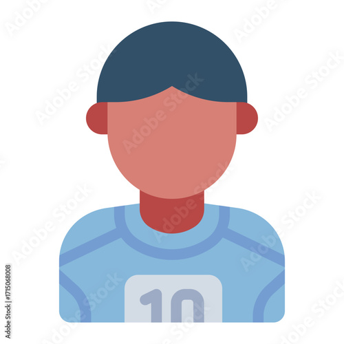 runner man flat icon for male athlete activity