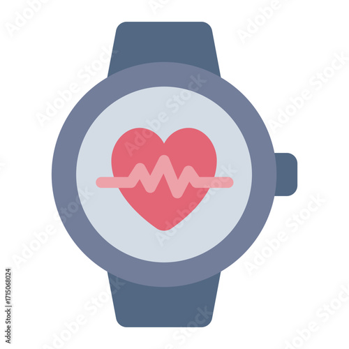 heart rate flat icon used in health and sport activity