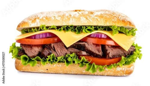 Close-up of a gourmet sandwich