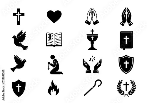 Christian Faith Symbols A Collection of Religious Icons