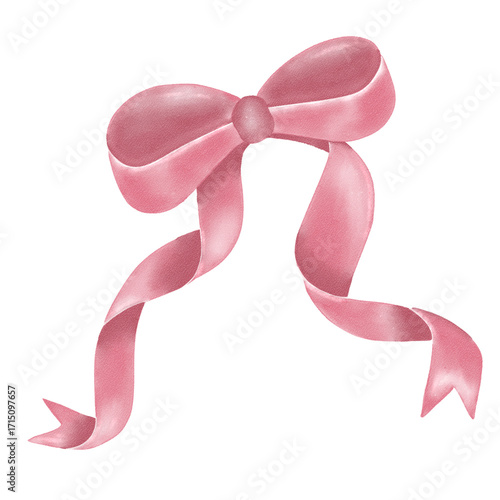 pink ribbon bow
