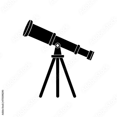 Telescope on a tripod view