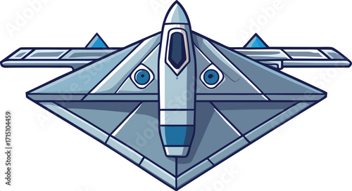 High quality photo of a futuristic stealth fighter jet in flight vector