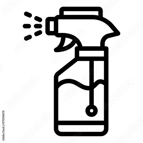 cleaning spray icon