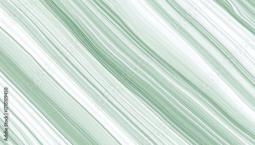 Abstract Green and White Diagonal Marble Texture