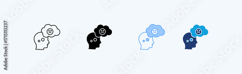Unconscious Outline Icon