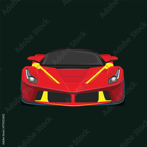 Vector illustration of luxury cars, sports cars, which are sophisticated and modern