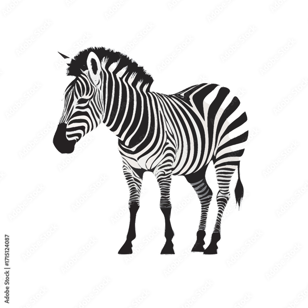 Fototapeta premium zebra vector illustration