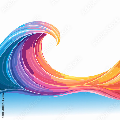 Hintergrund bunte Welle