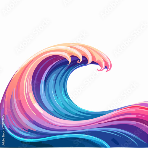 Hintergrund bunte Welle