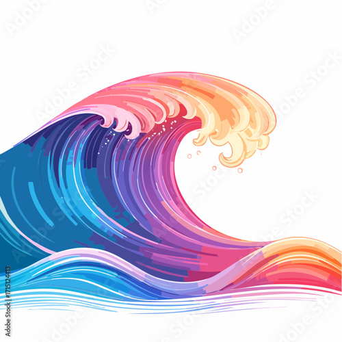 Hintergrund bunte Welle