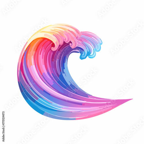 Hintergrund bunte Welle