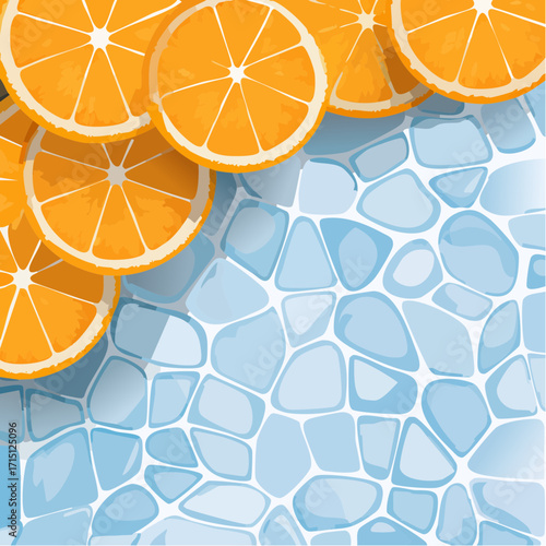 Hintergrund Orangenscheiben