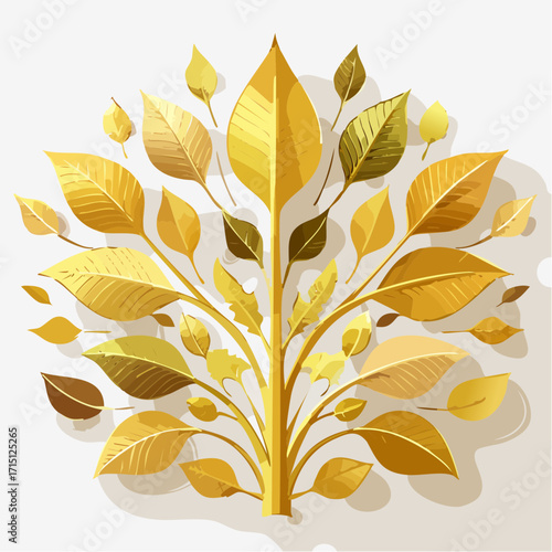 Hintergrund goldene Blätter