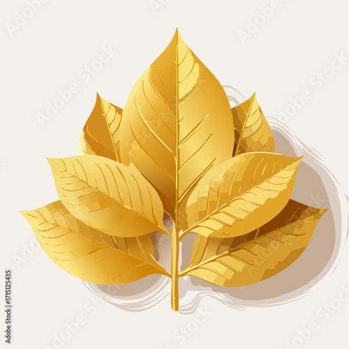 Hintergrund goldene Blätter