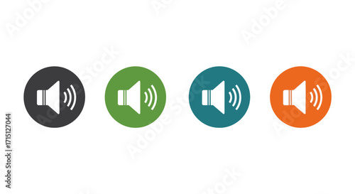 Acoustic Resonance Volume Icons in Circular Design with Sound Waves