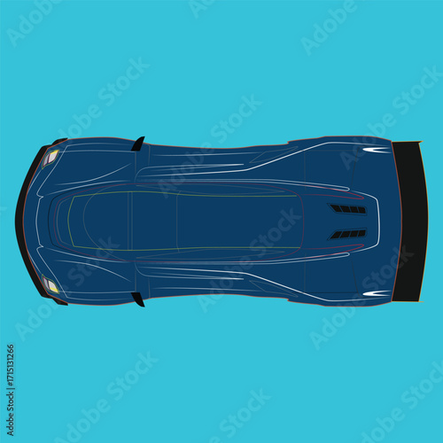 Vector illustration of luxury cars, sports cars, which are sophisticated and modern