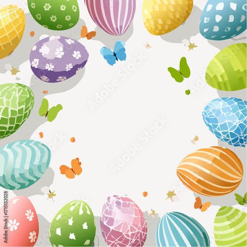 Hintergrund bunte Ostereier