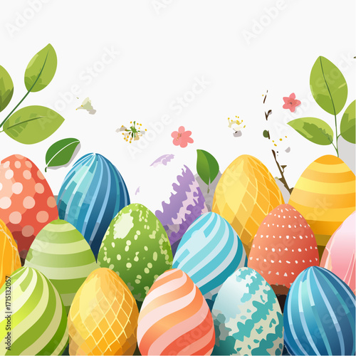 Hintergrund bunte Ostereier