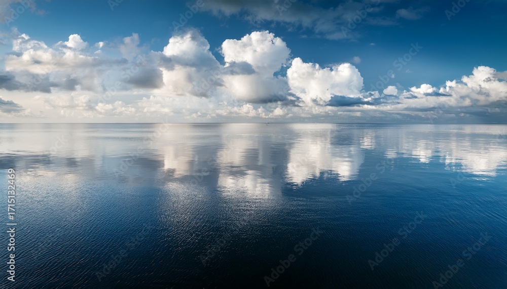 Fototapeta premium Sky Reflection In North Sea Water