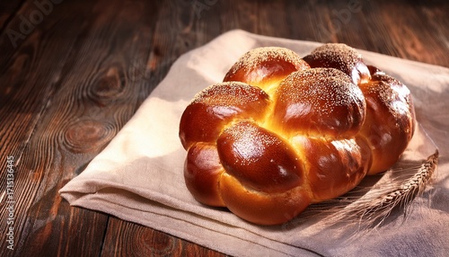 Plakat Fresh Challah Bread For Shabbat
