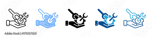 Maintenance icon sheet multiple style collection