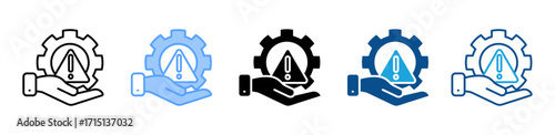 Incident Handling icon sheet multiple style collection
