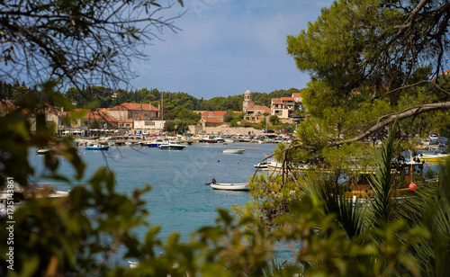 Fototapeta Naklejka Na Ścianę i Meble -  Cavtat, Croatia, 27th July 2025, Boats in Cavtat Harbour