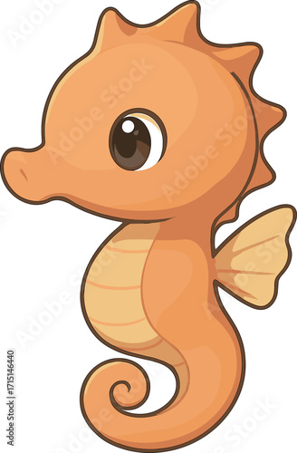 かわいいタツノオトシゴのイラスト