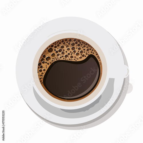 Coffee in a white cup with green leaves and coffee beans on a simple background showcasing a warm beverage experience