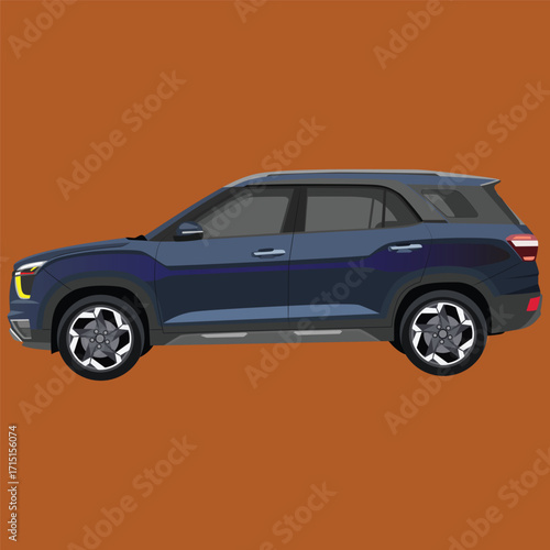 Vector illustration of luxury cars, sports cars, which are sophisticated and modern