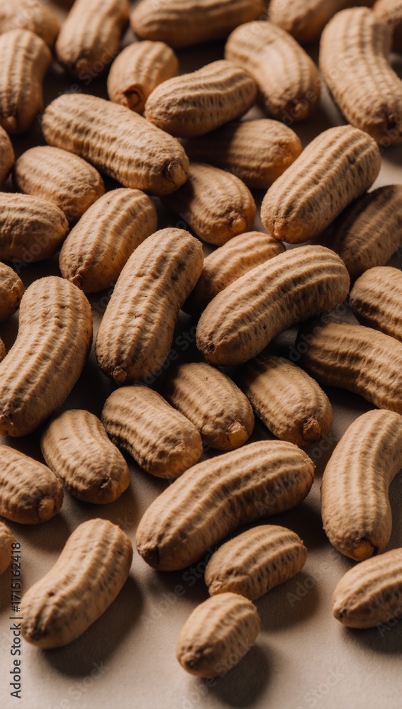 Fototapeta premium Peanut-filled background setting