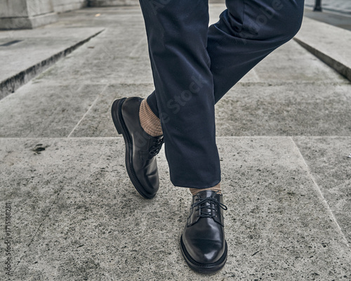 man, shoes, leather,black, city, relax, standing, architecture, legs.