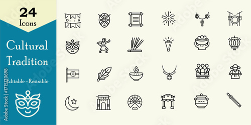 Cultural tradition banner advertisement design