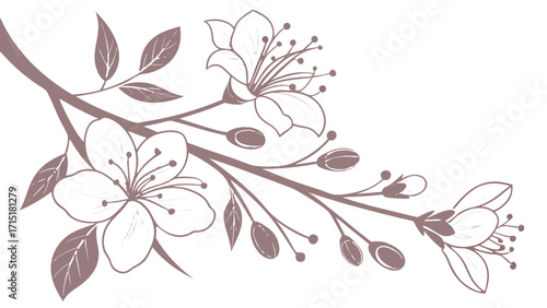 Elegant Sympathy Card – Watercolor Floral Pattern Vector PNG, Transparent Background, No Text