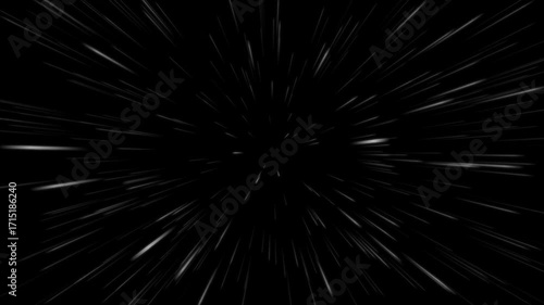 High speed space travel, high speed space starlight, Light Speed ​​Concept, 4k.