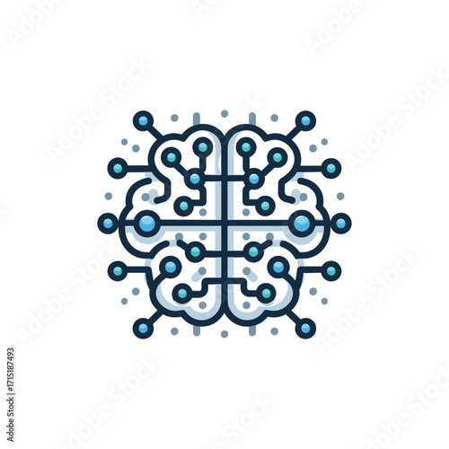 Abstract illustration of a neural network concept