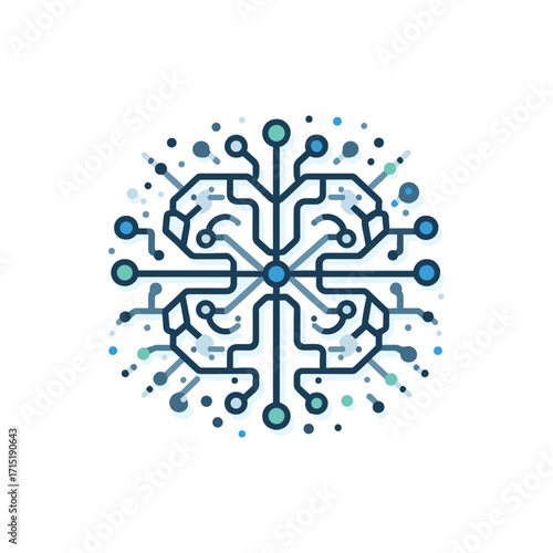 Abstract representation of a neural network design