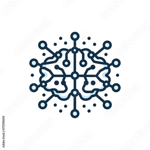 Abstract representation of artificial intelligence network