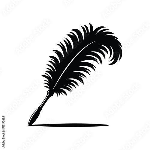 Feather Duster Logo Design for Cleaning Services, Housekeeping, Maid, Dust Removal and Hygiene Branding