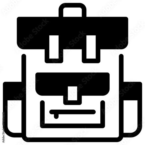 Backpack Solid Icon